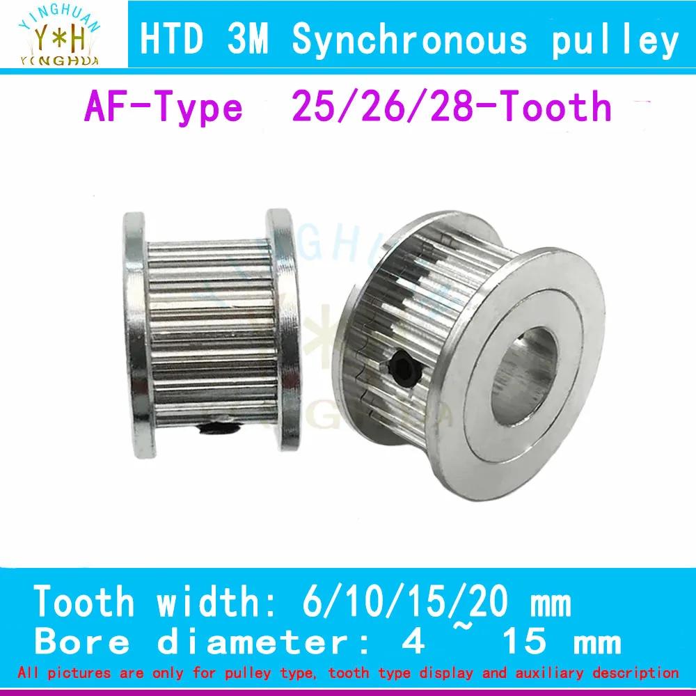 HTD3M AF Ÿ  Ʈ   ʺ 25/26/28, 3M  3D  ǰ, 4  15mm , 6mm, 10mm, 15mm, 20mm